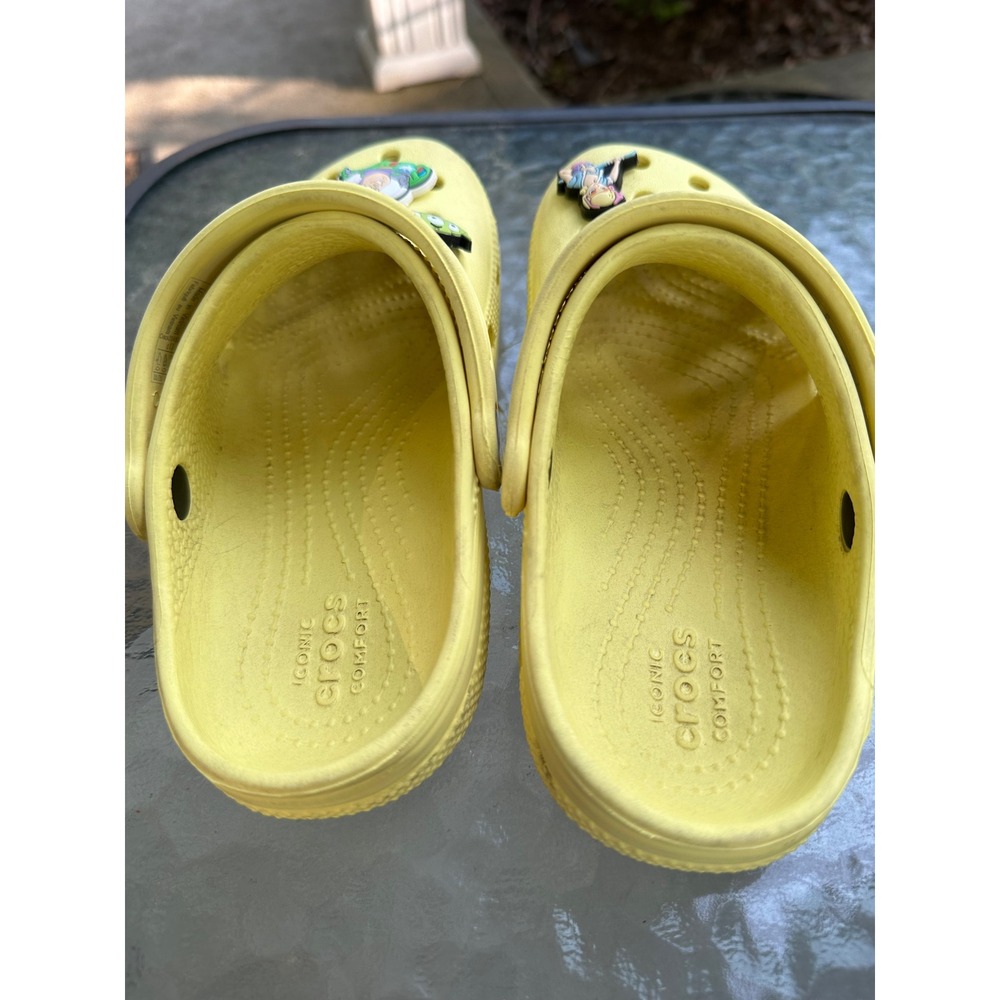 Crocs Toy Story Clogs with Jibbitz Comfort Slides Yellow‎ Kids Size 13 childs - Picture 5 of 8